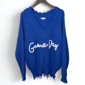 Main Strip‎ Blue 'Game Day' Sweater